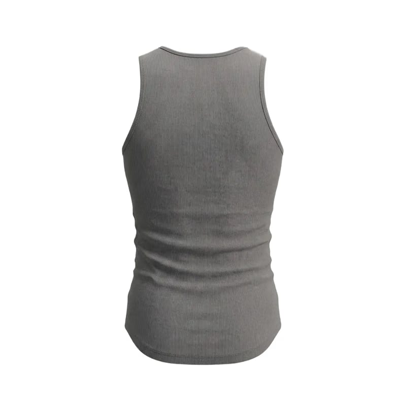 Gymbrat Men Rib Gray Tank