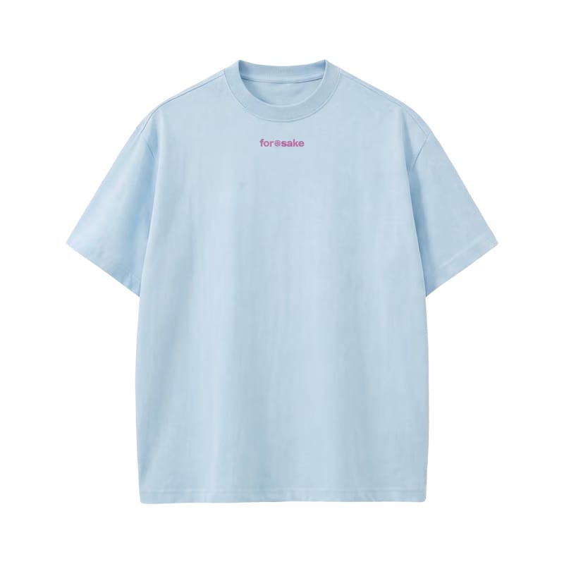Forfksake I Don't Flirt Light Blue T-Shirt