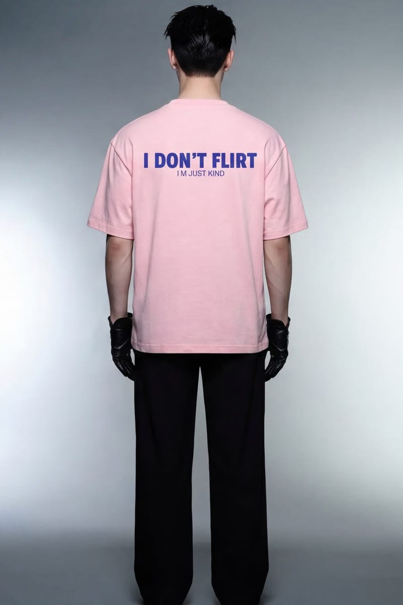 Forfksake I Don't Flirt Pink T-Shirt