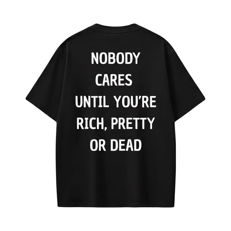 Forfksake Nobody Black T-Shirt