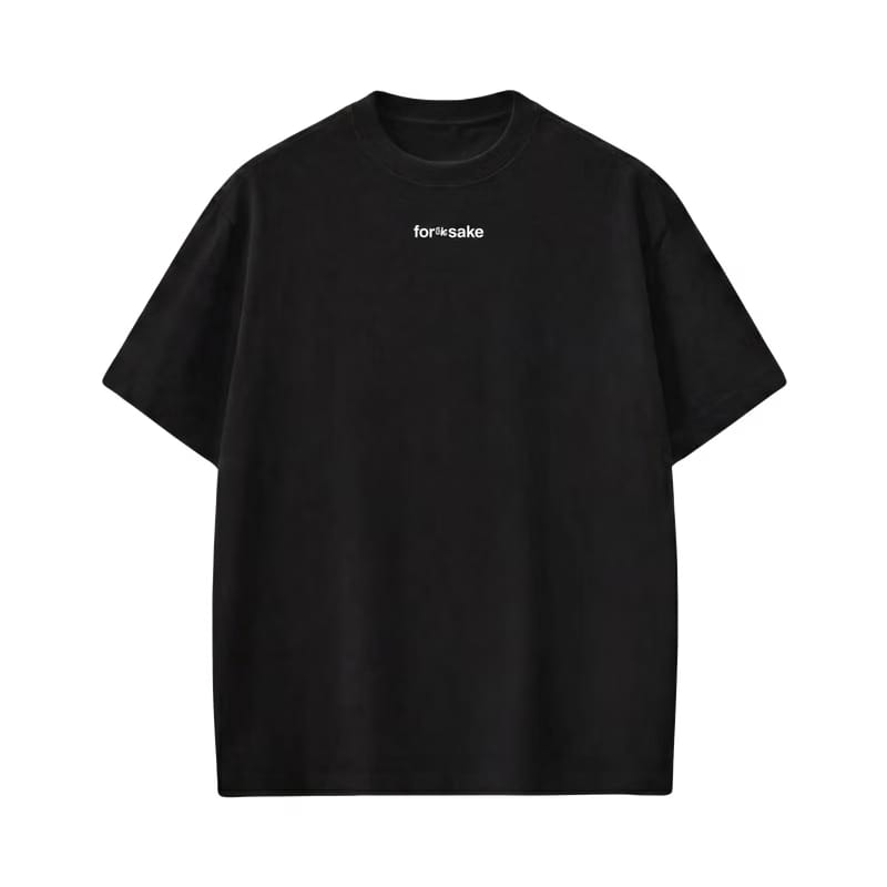 Forfksake Nobody Black T-Shirt