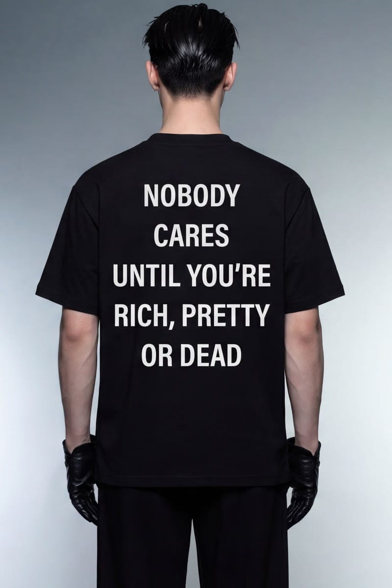 Forfksake Nobody Black T-Shirt