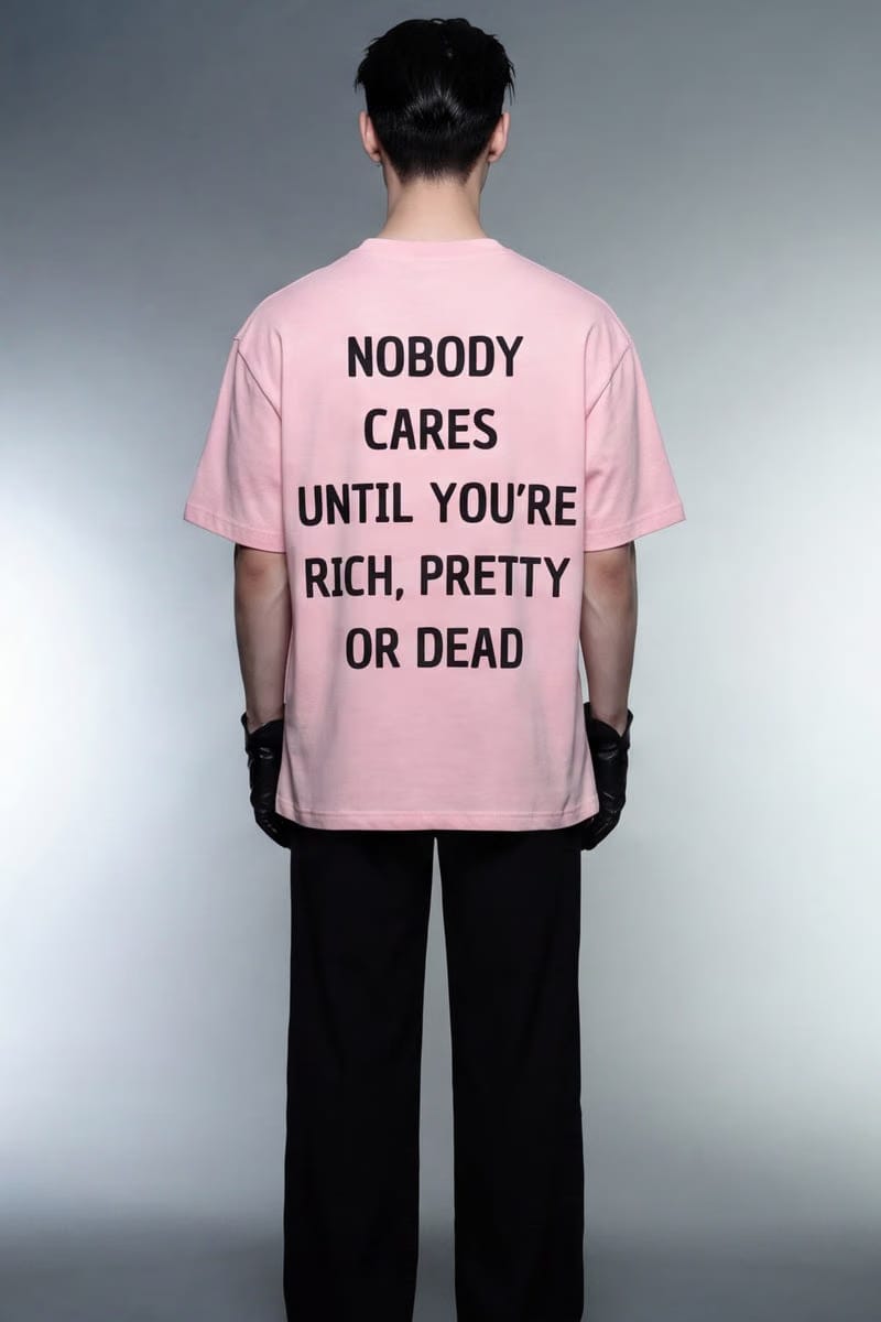 Forfksake Nobody Pink T-Shirt