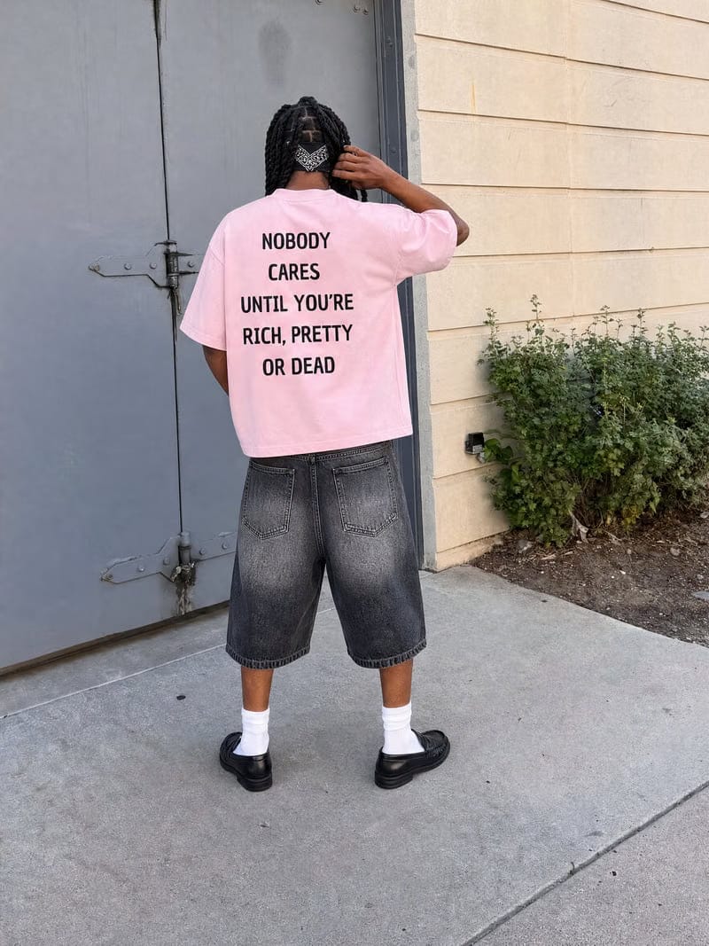 Forfksake Nobody Pink T-Shirt