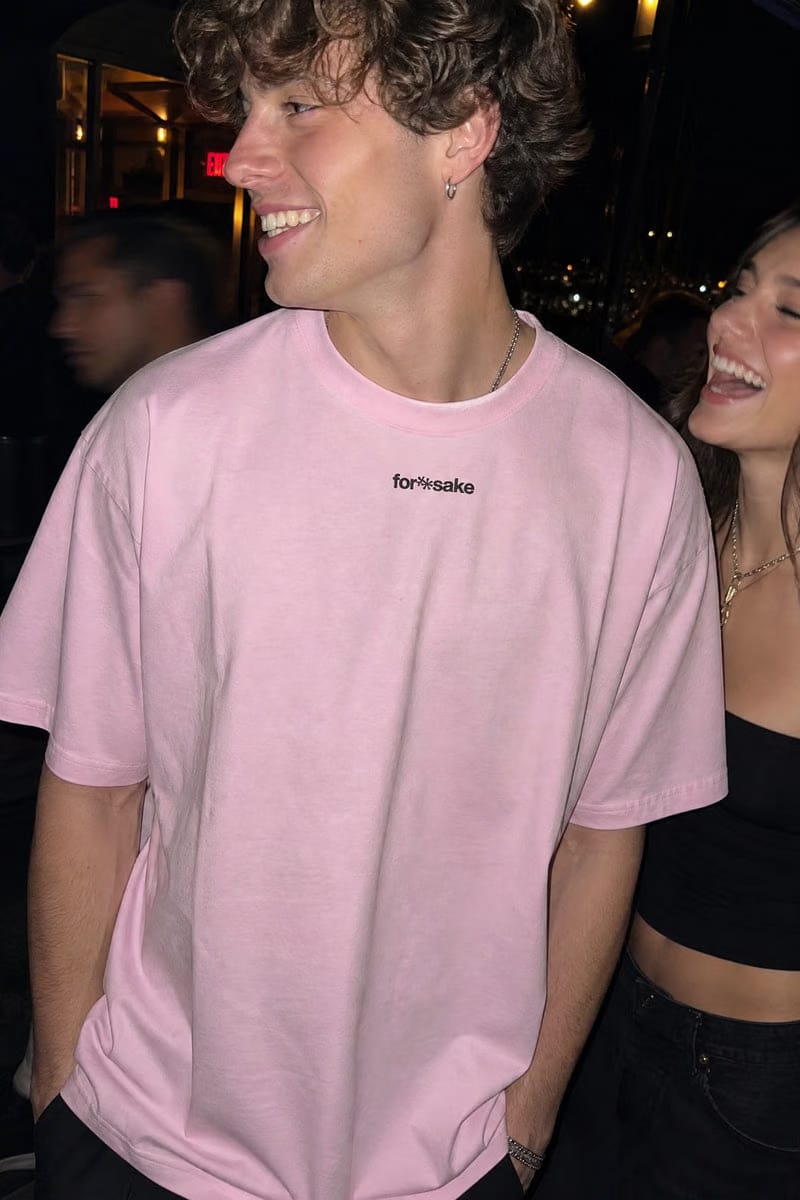 Forfksake Woke Up Sexy Pink T-Shirt