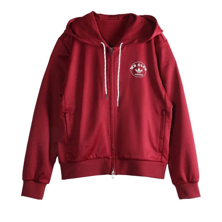 adidas x Wales Bonner Track Hoodie Collegiate Burgundy