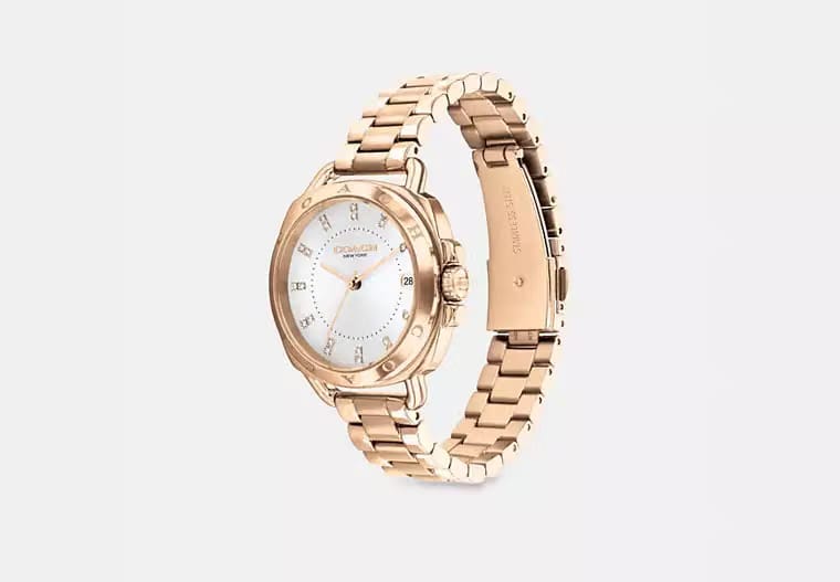 Tatum Watch, Carnation Gold - 34 mm