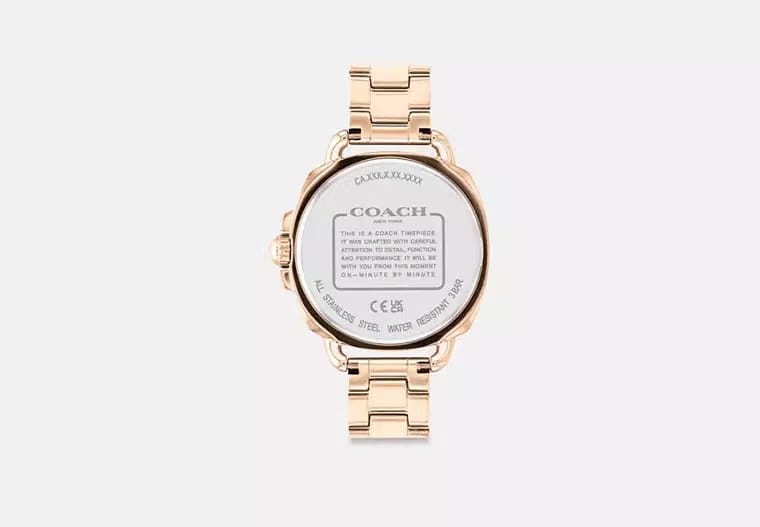 Tatum Watch, Carnation Gold - 34 mm