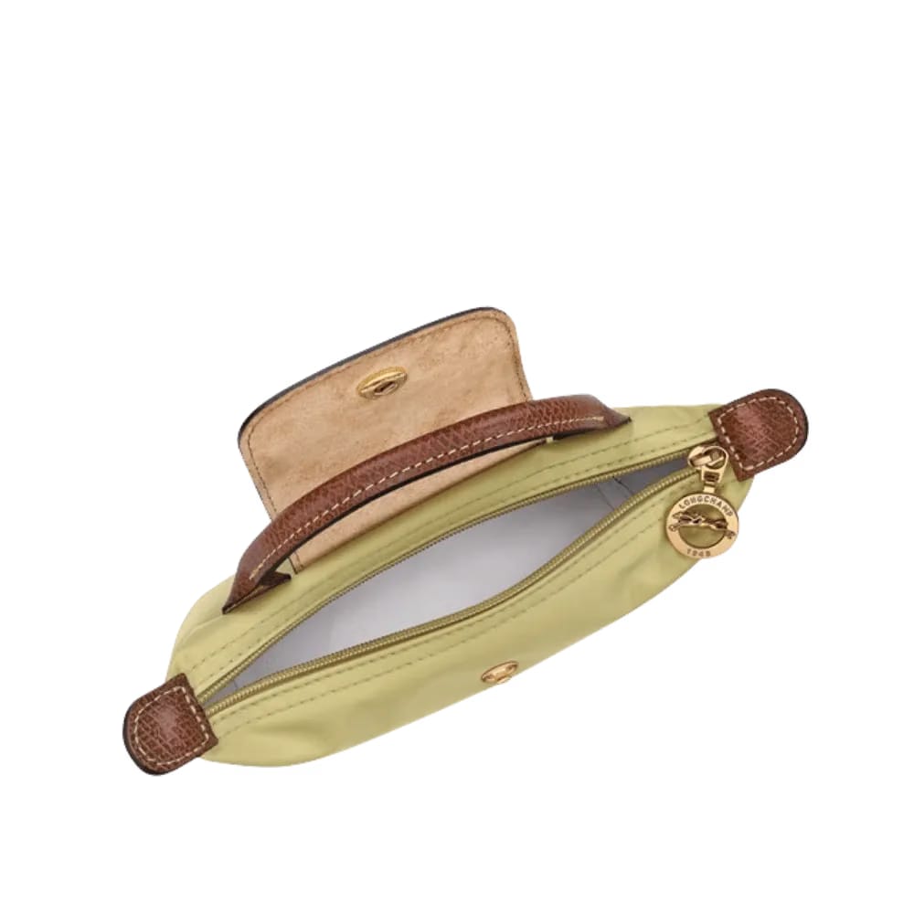Longchamp Le Pliage Original Pouch with handle Pistachio - Recycled canvas