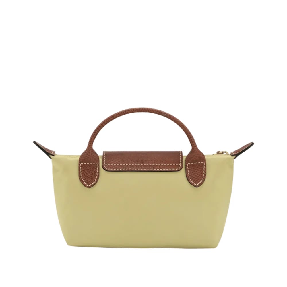 Longchamp Le Pliage Original Pouch with handle Pistachio - Recycled canvas