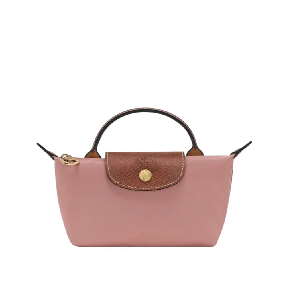 Longchamp Le Pliage Original Pouch with handle Pink Tea - Recycled canvas