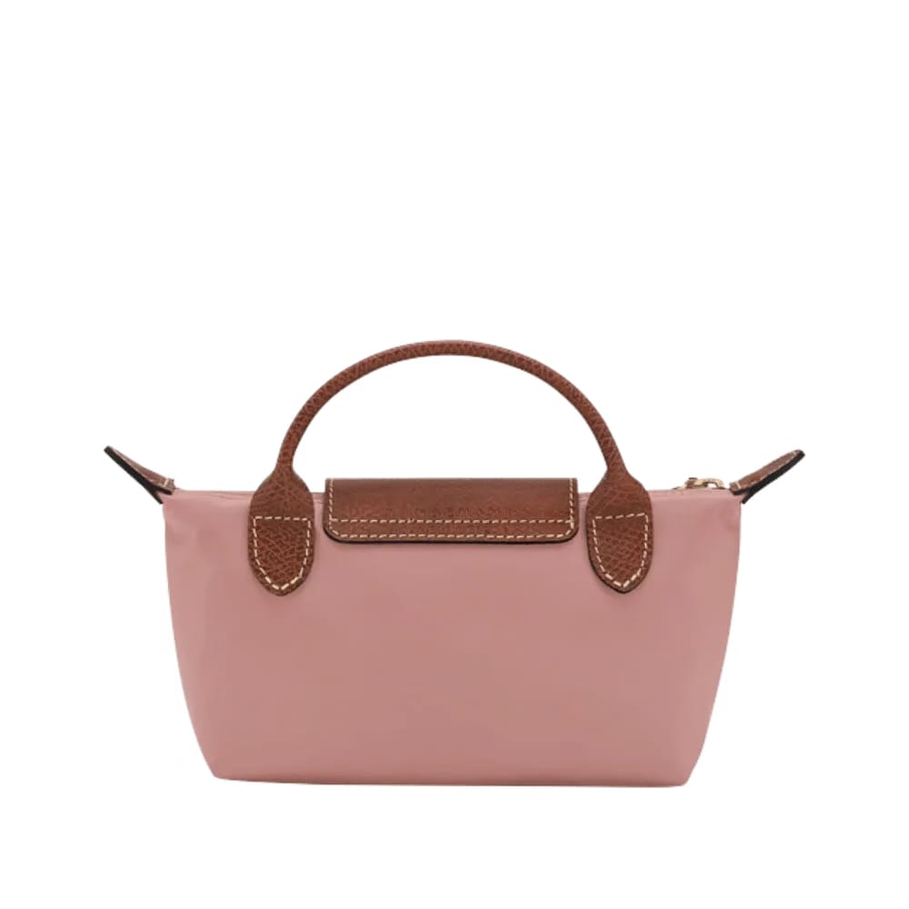 Longchamp Le Pliage Original Pouch with handle Pink Tea - Recycled canvas