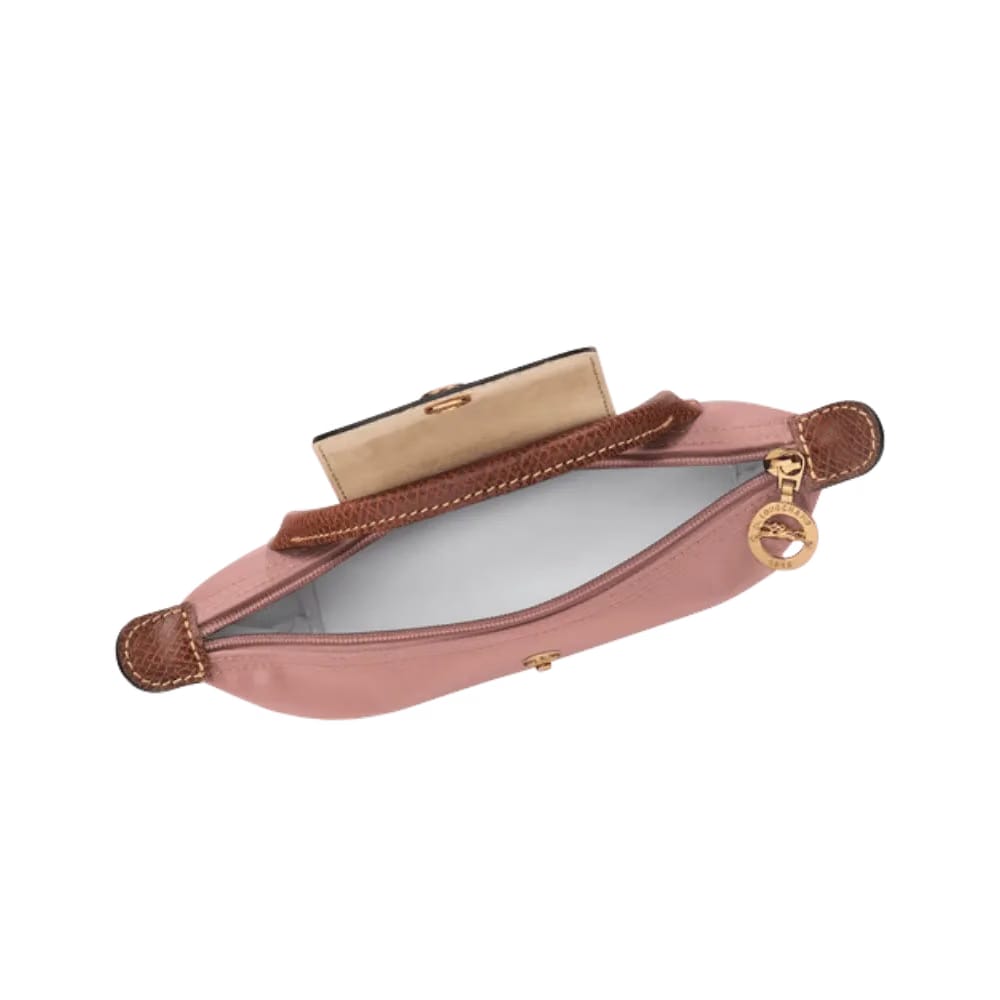 Longchamp Le Pliage Original Pouch with handle Pink Tea - Recycled canvas