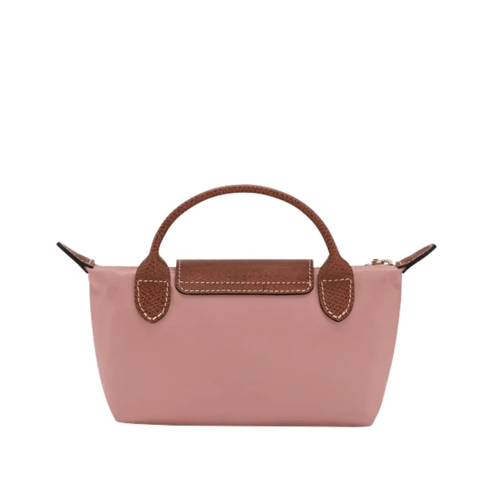 Longchamp Le Pliage Original Pouch with handle Pink Tea - Recycled canvas
