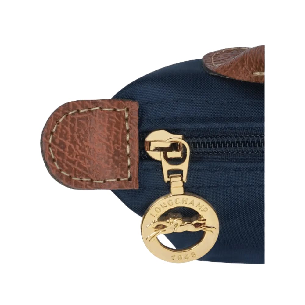 Longchamp Le Pliage Original Pouch with handle Navy - Recycled canvas