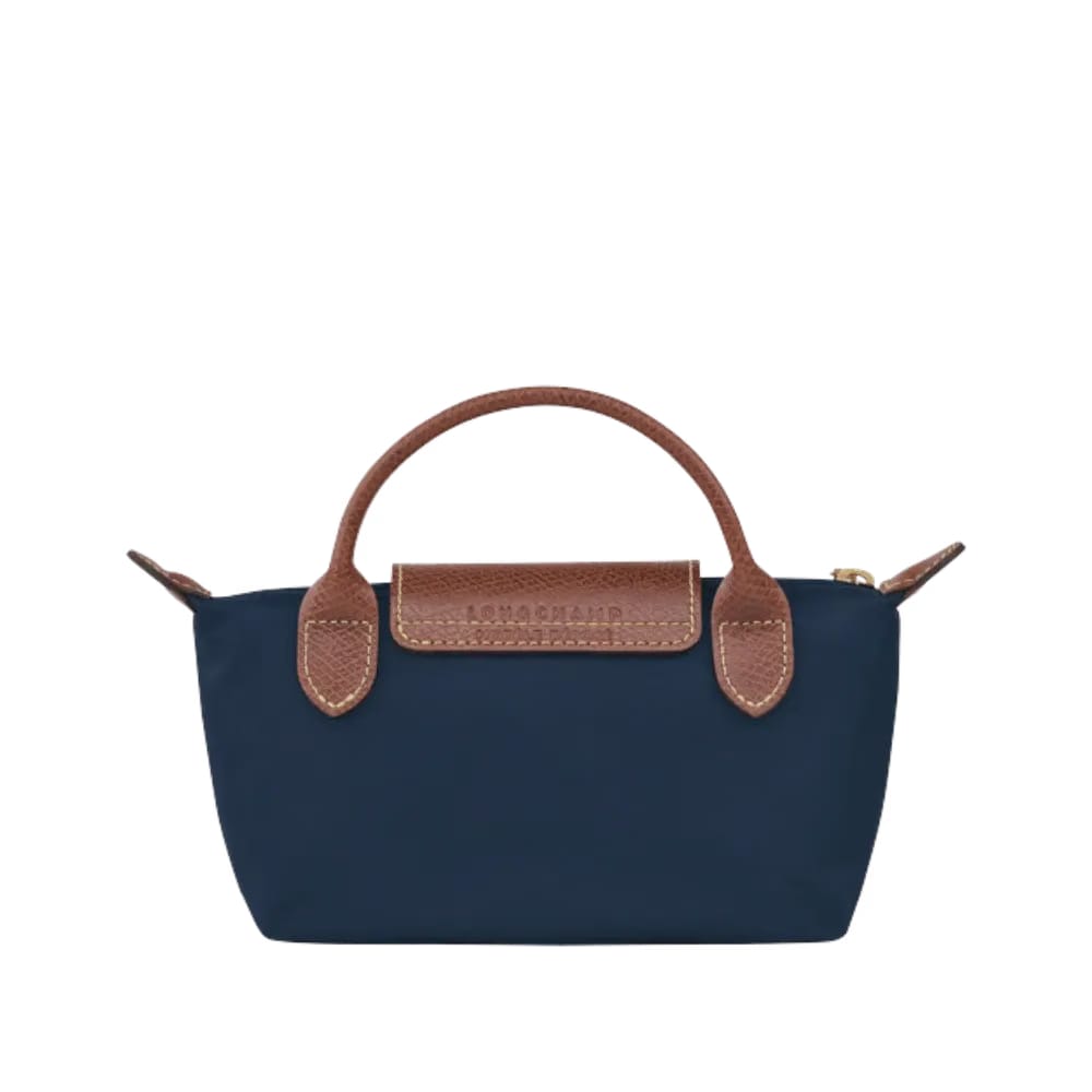 Longchamp Le Pliage Original Pouch with handle Navy - Recycled canvas