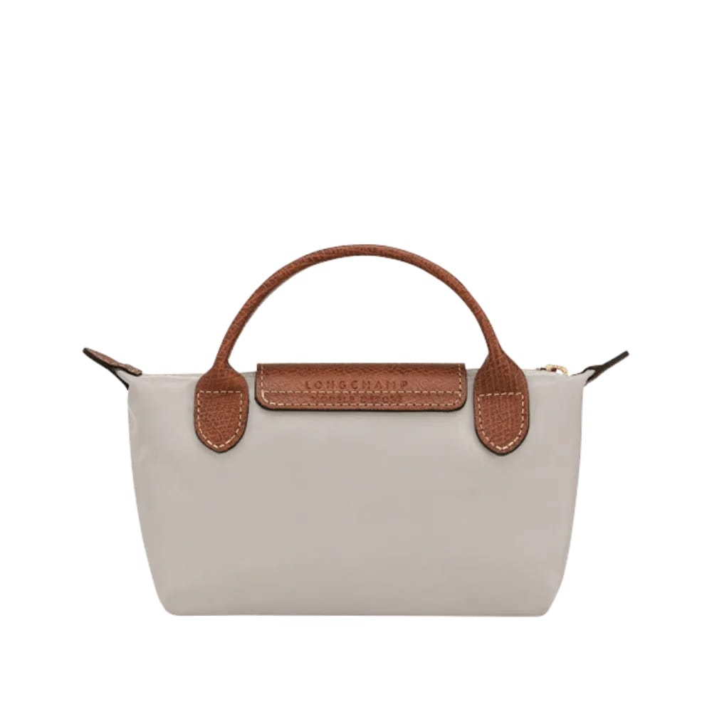 Longchamp Le Pliage Original Pouch with handle Pebble - Recycled canvas