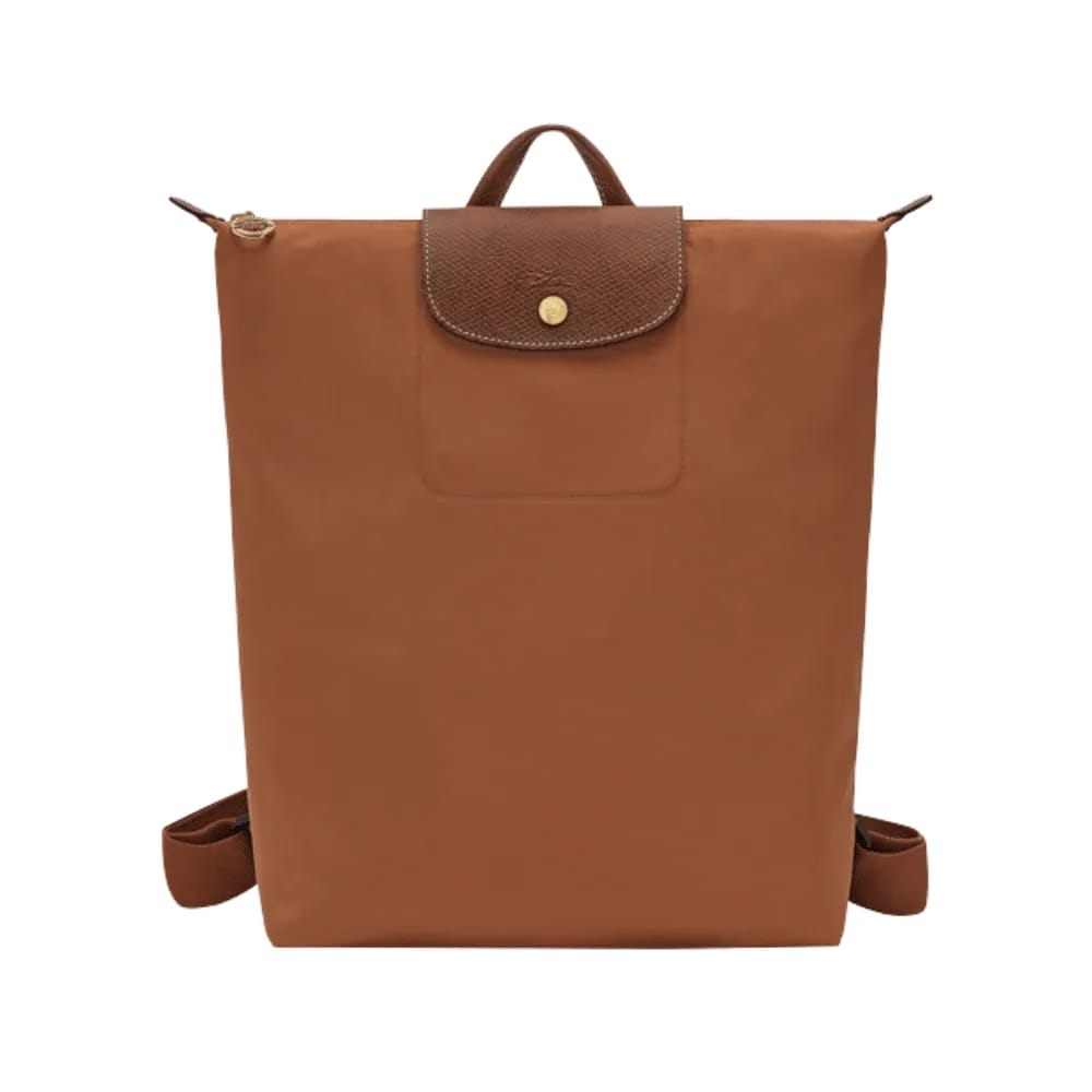 Longchamp Le Pliage Original M Backpack Cognac - Recycled canvas