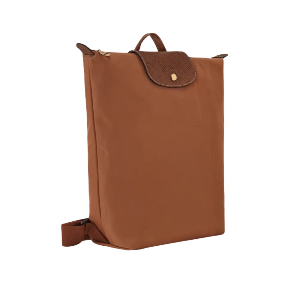 Longchamp Le Pliage Original M Backpack Cognac - Recycled canvas