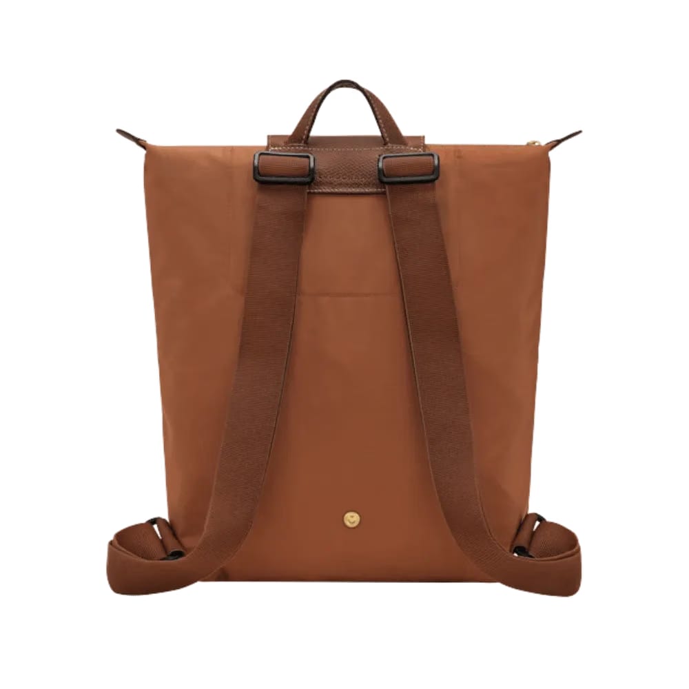 Longchamp Le Pliage Original M Backpack Cognac - Recycled canvas