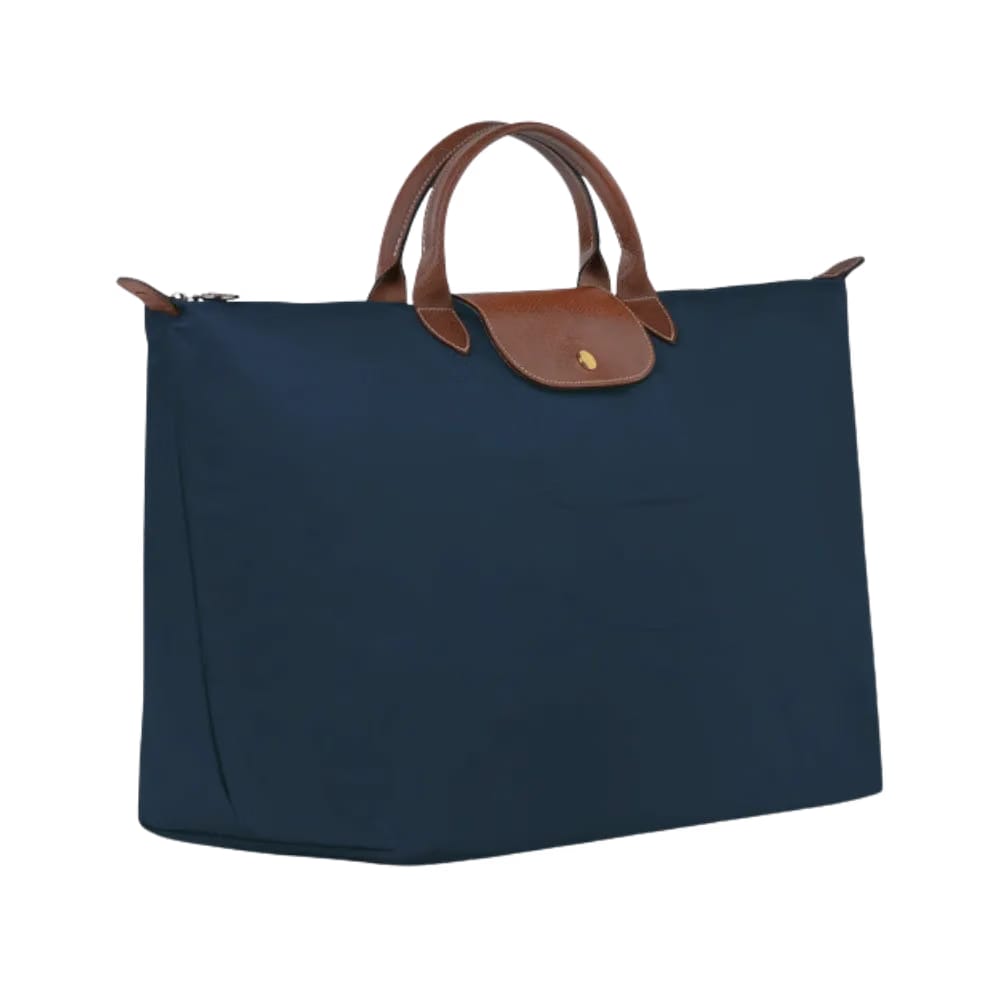 Longchamp Le Pliage Original M Handbag Navy - Recycled canvas