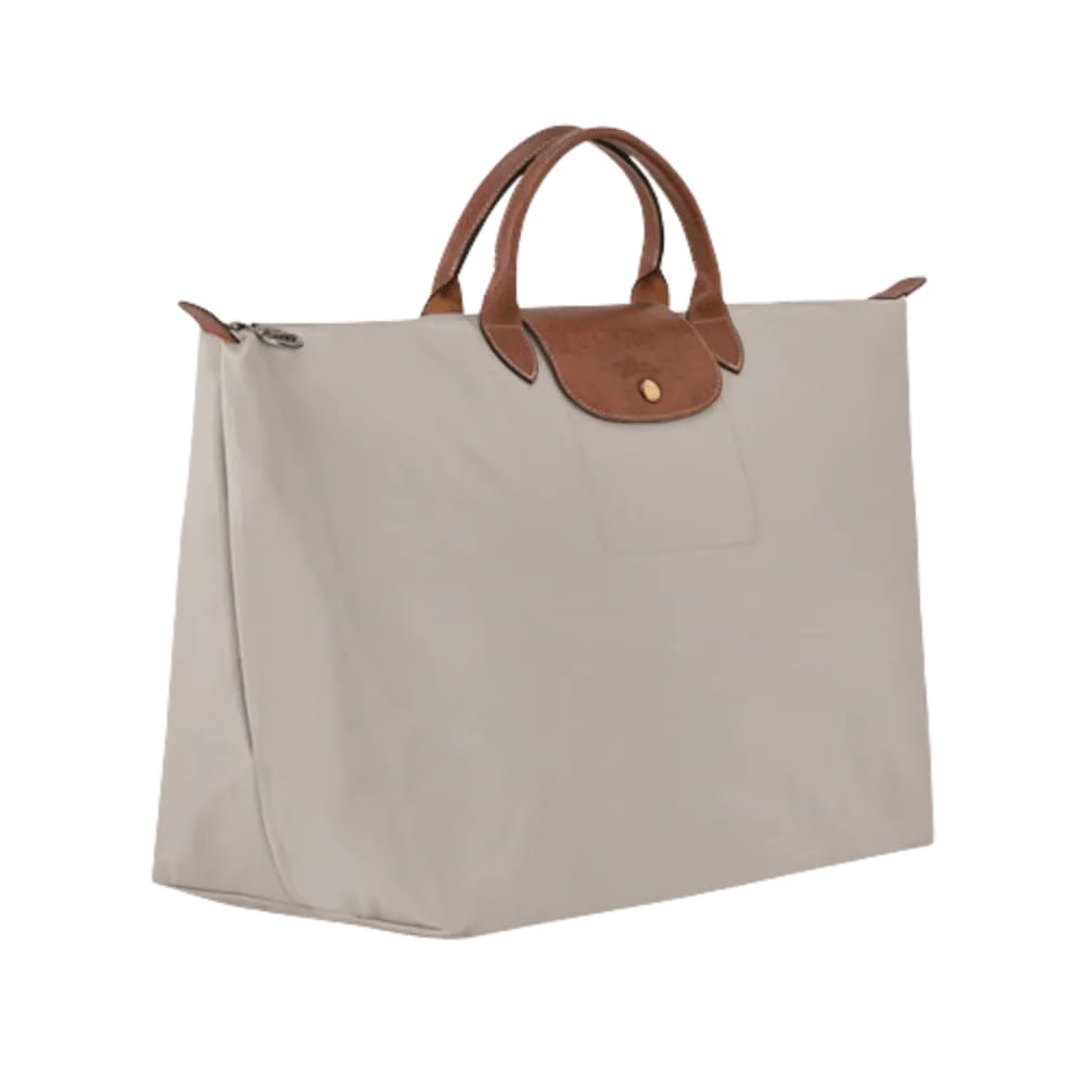 Longchamp Le Pliage Original M Handbag Pebble - Recycled canvas