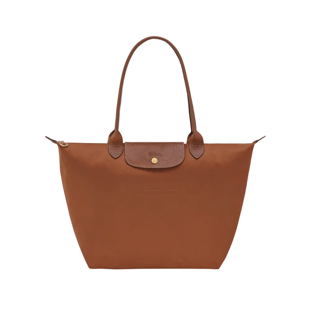 Longchamp Le Pliage Original M Tote bag Cognac - Recycled canvas