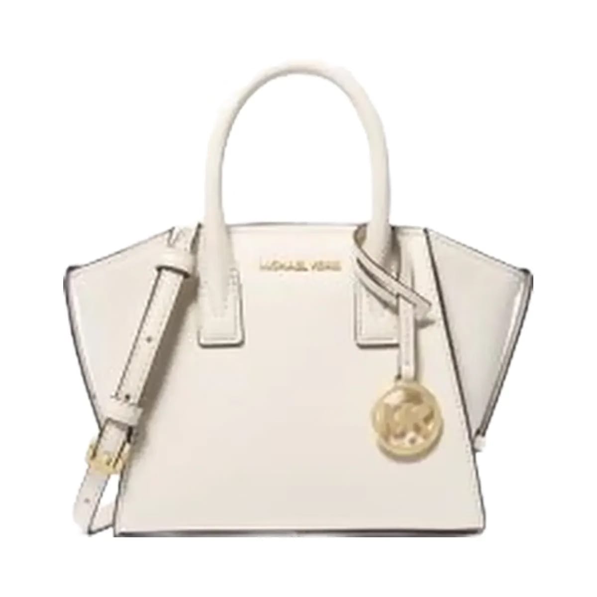 Michael Kors Avril Extra-Small Leather and Suede Satchel Lt Cream