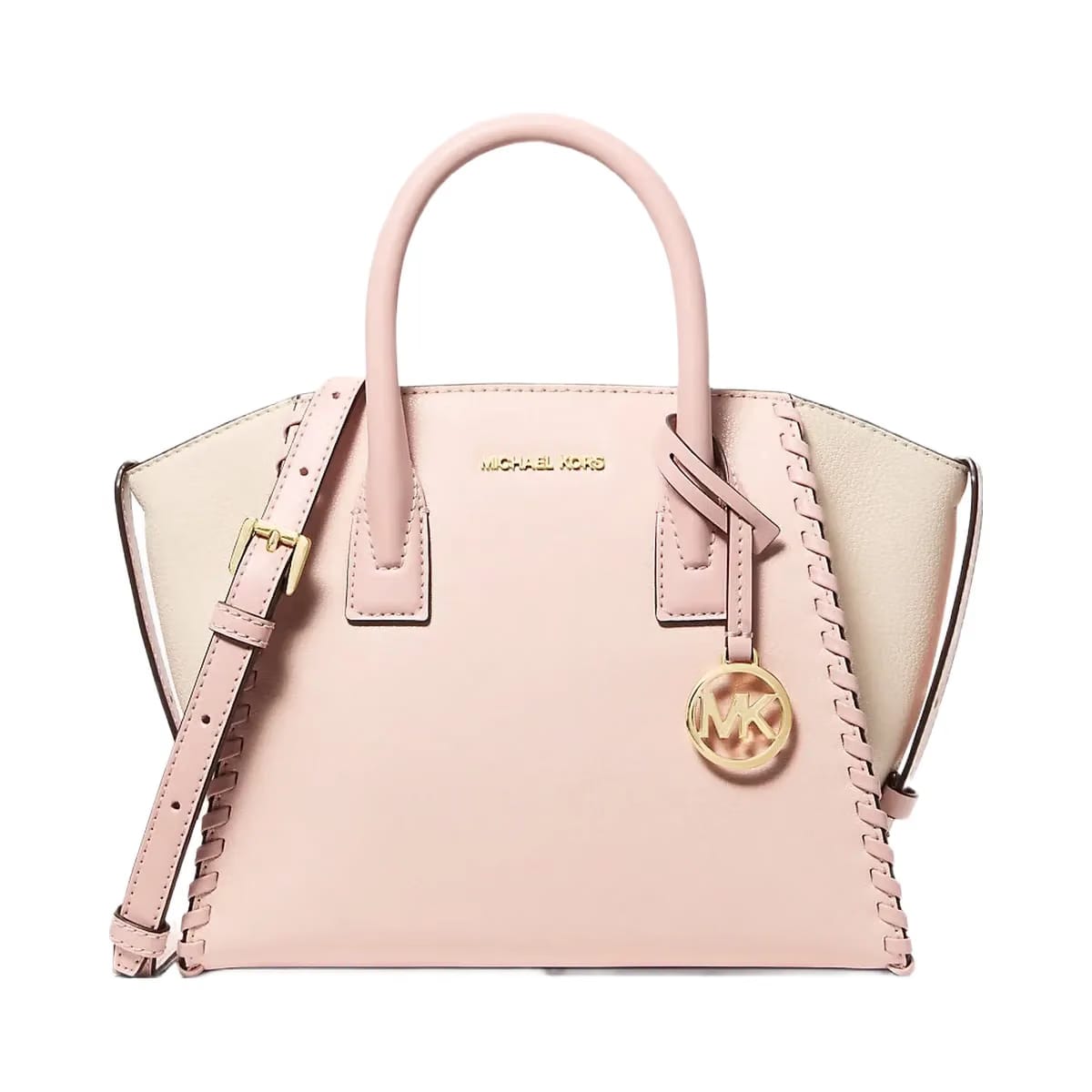 Michael Kors Avril Small Leather Satchel Pwd Blsh Mlt