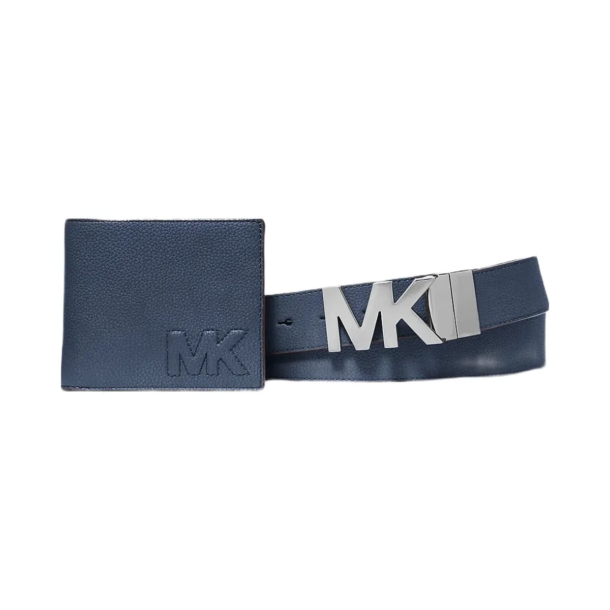 Michael Kors Billfold Wallet and Belt Gift Set Navy