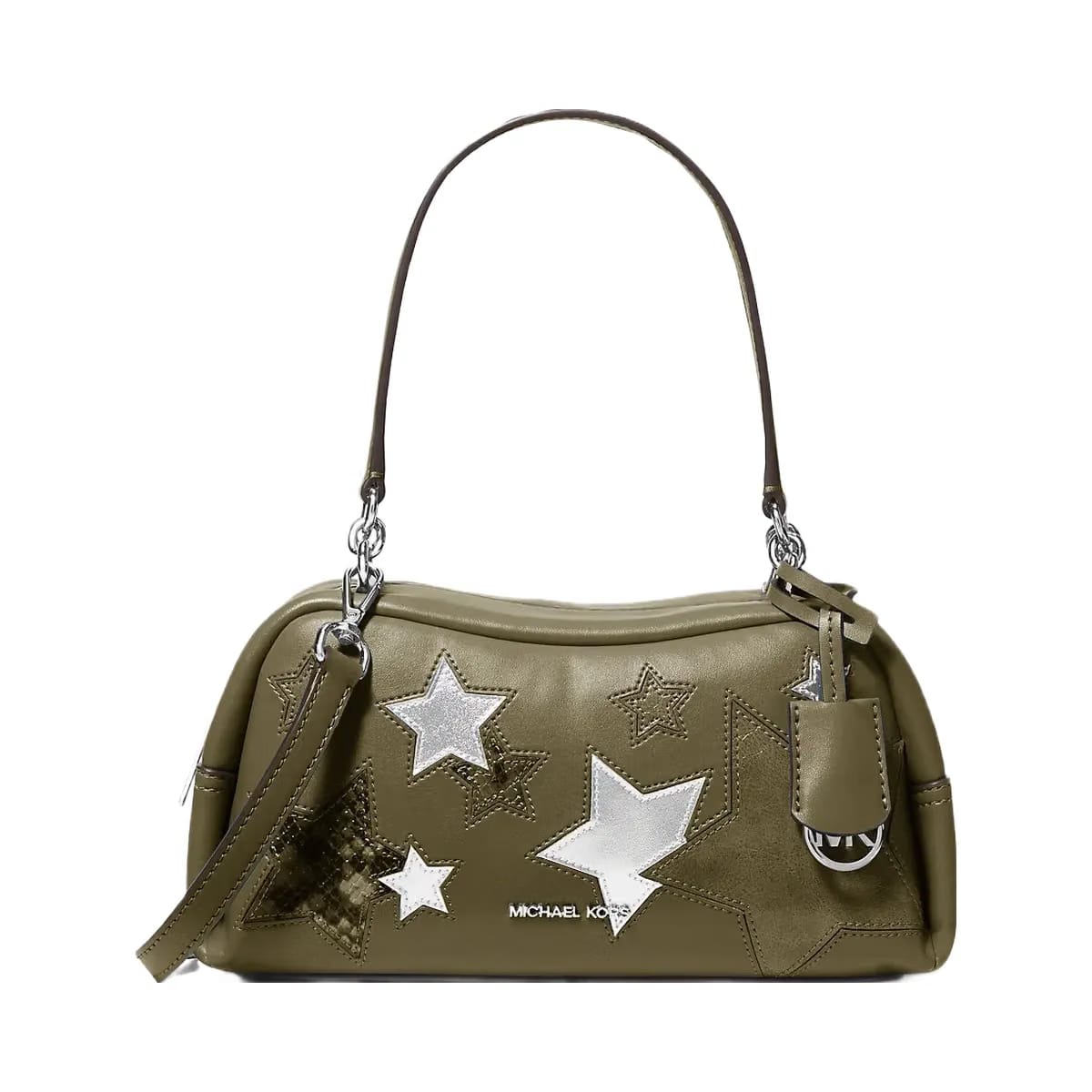 Michael Kors Cecily Small Embellished Shoulder Bag Olive
