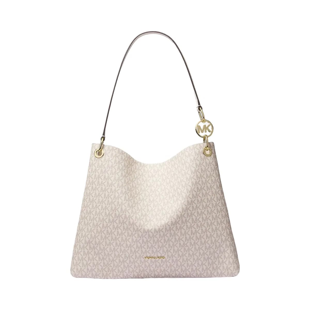 Michael Kors Christina Large Signature Logo Shoulder Bag Lt Crm Multi