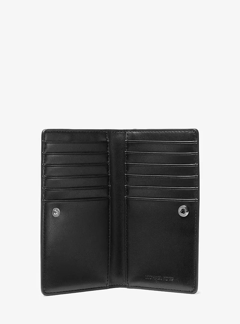 Michael Kors Cooper Large Logo Bi-Fold Card Case Black