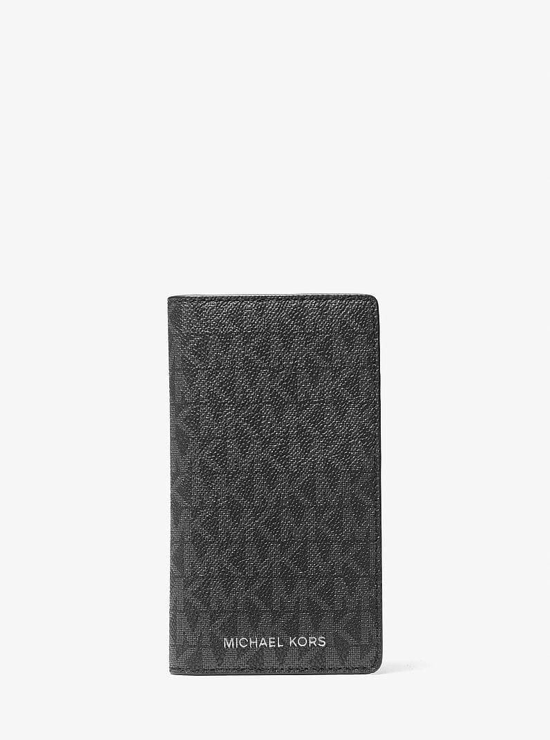 Michael Kors Cooper Large Logo Bi-Fold Card Case Black