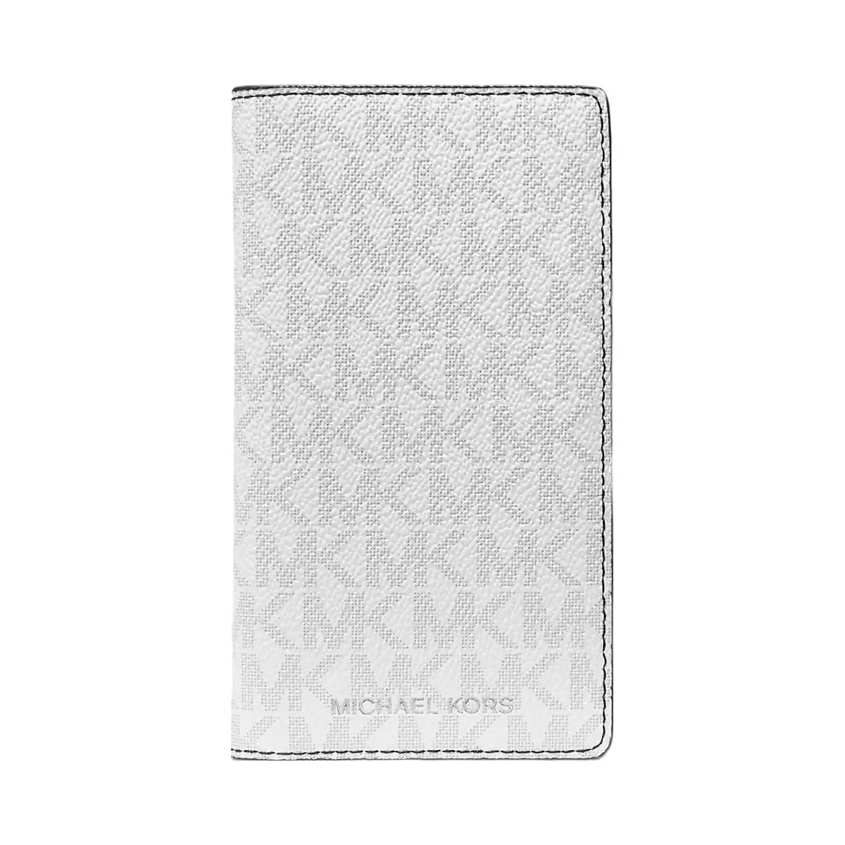 Michael Kors Cooper Large Logo Bi-Fold Card Case Bright Wht