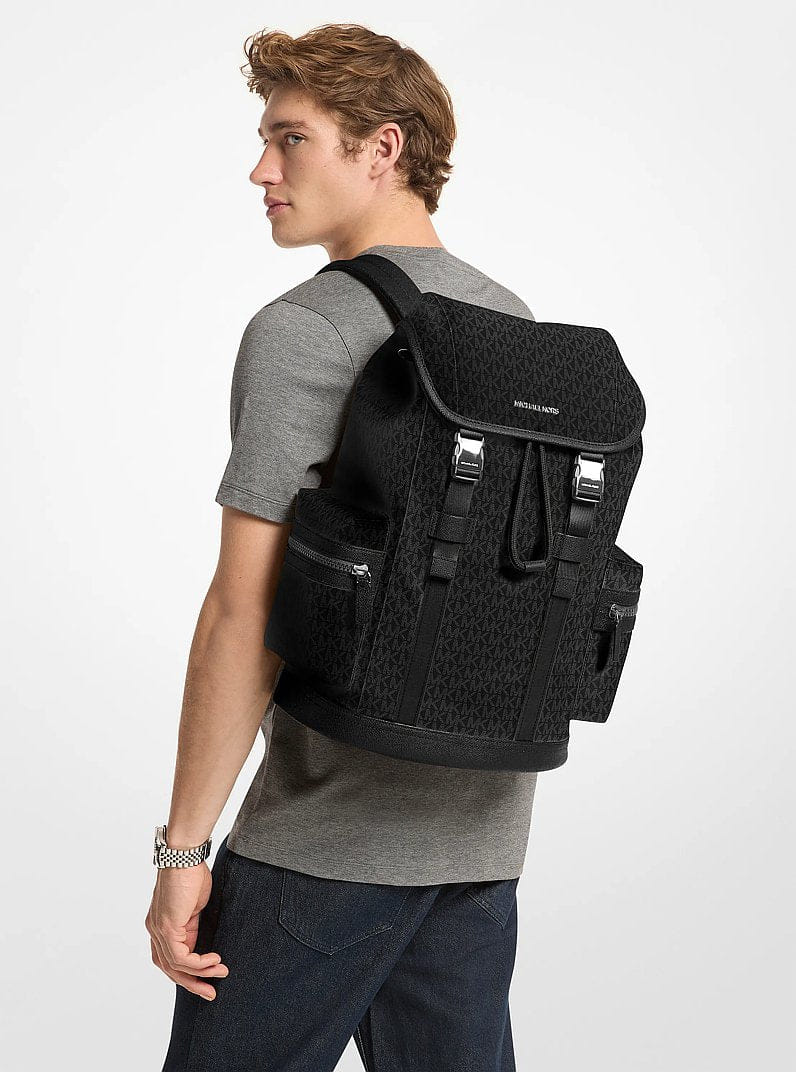 Michael Kors Cooper Logo Backpack Black