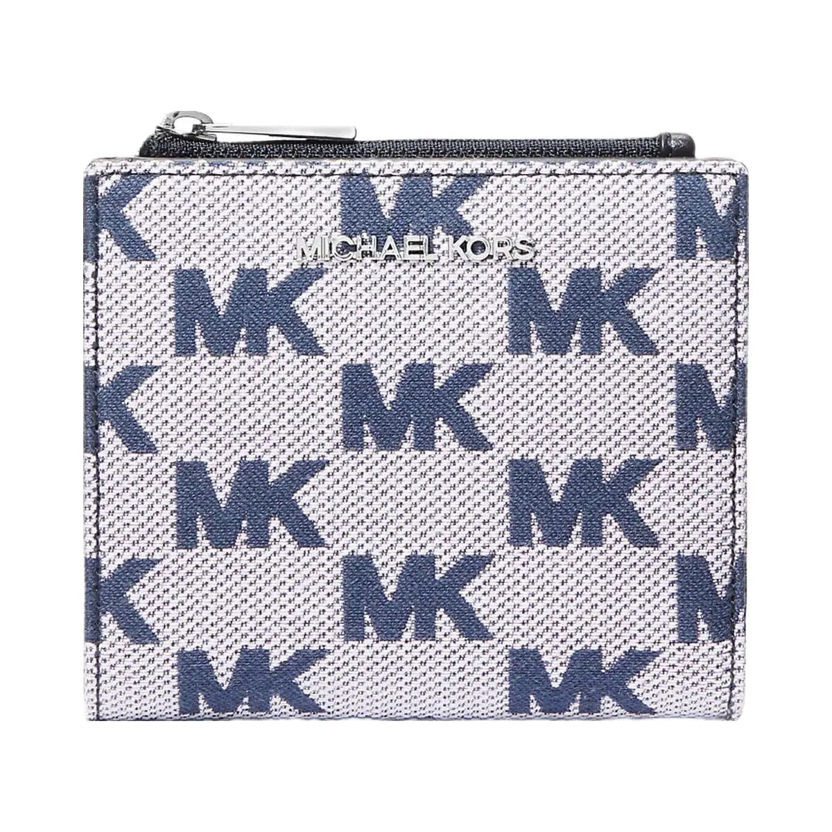 Michael Kors Cooper Logo Jacquard Wallet Navy