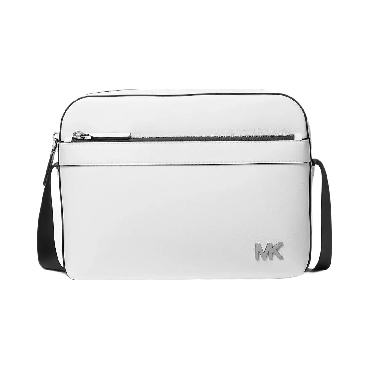 Michael Kors Cooper Saffiano Leather Utility Crossbody Bag Bright Wht