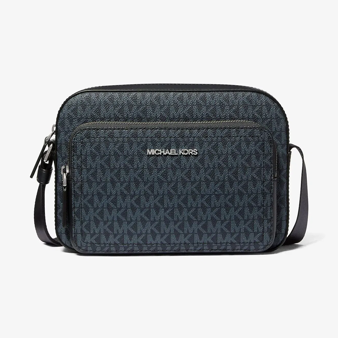 Michael Kors Cooper Signature Logo Utility Crossbody Bag Admrl-Plblue