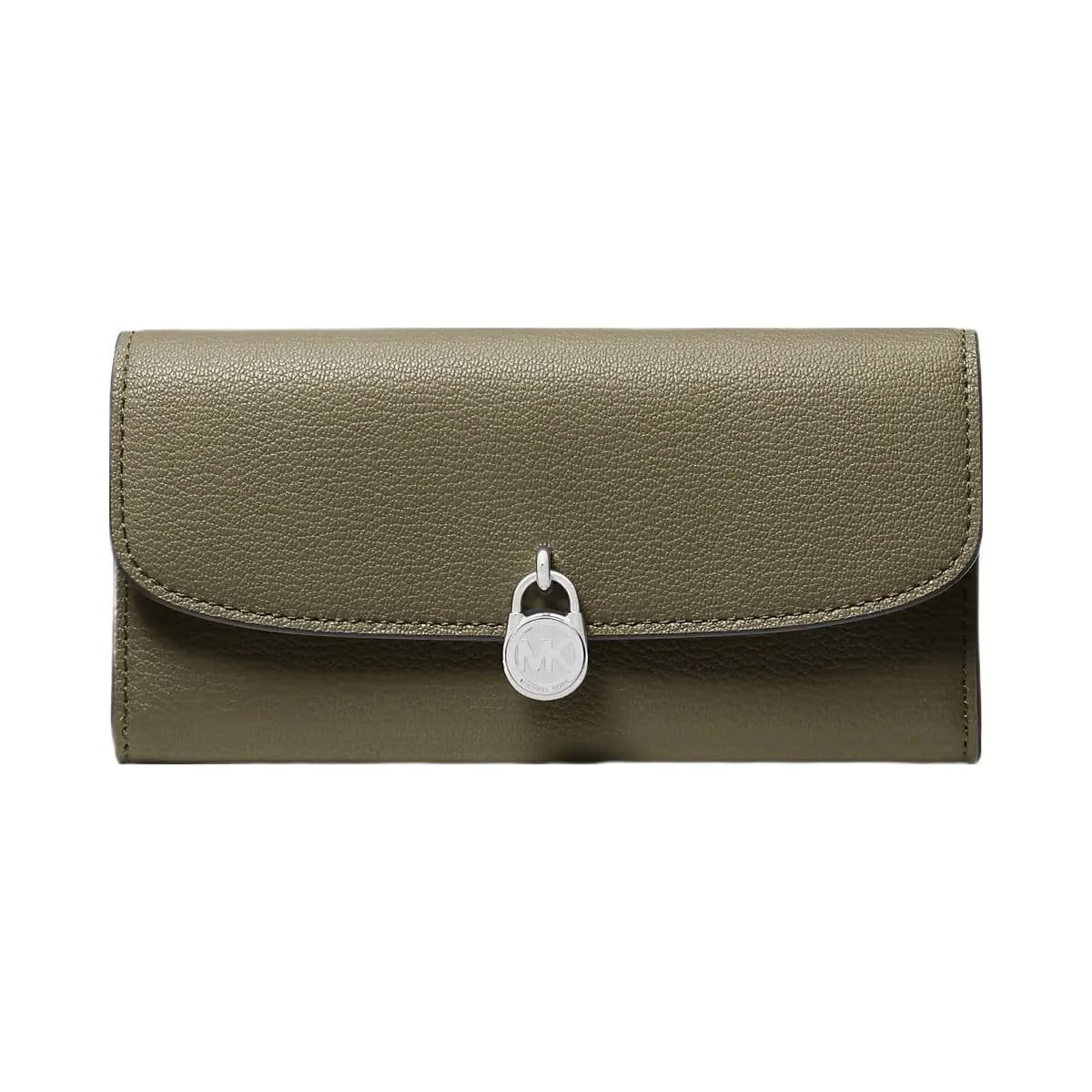Michael Kors Hamilton Large Leather Continental Wallet Olive