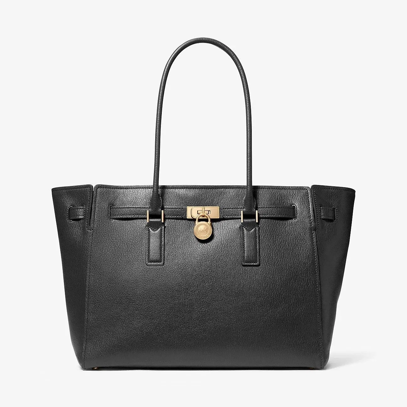 Michael Kors Hamilton Moderne Large Leather Tote Bag Black