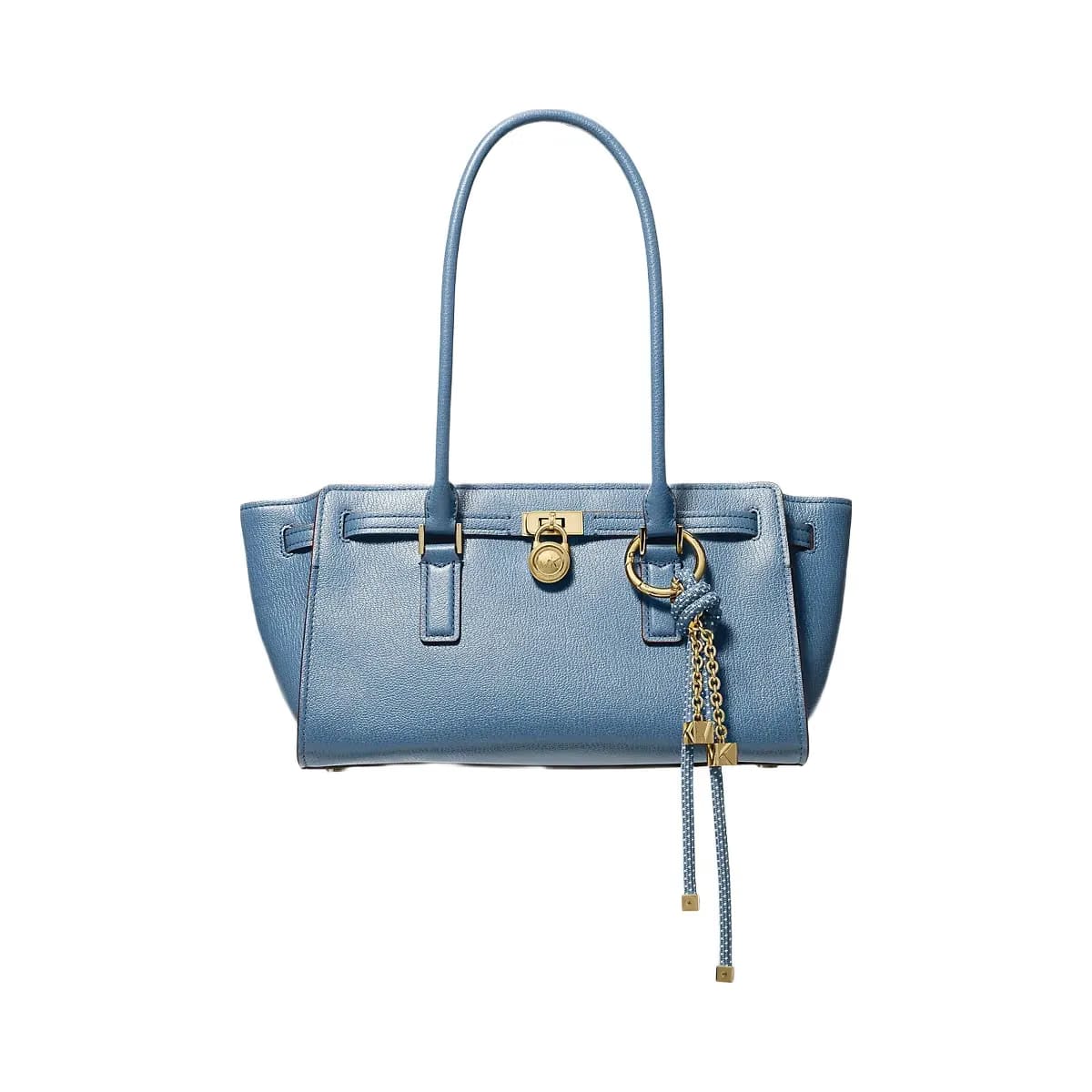 Michael Kors Hamilton Moderne Small Leather Satchel French Blue