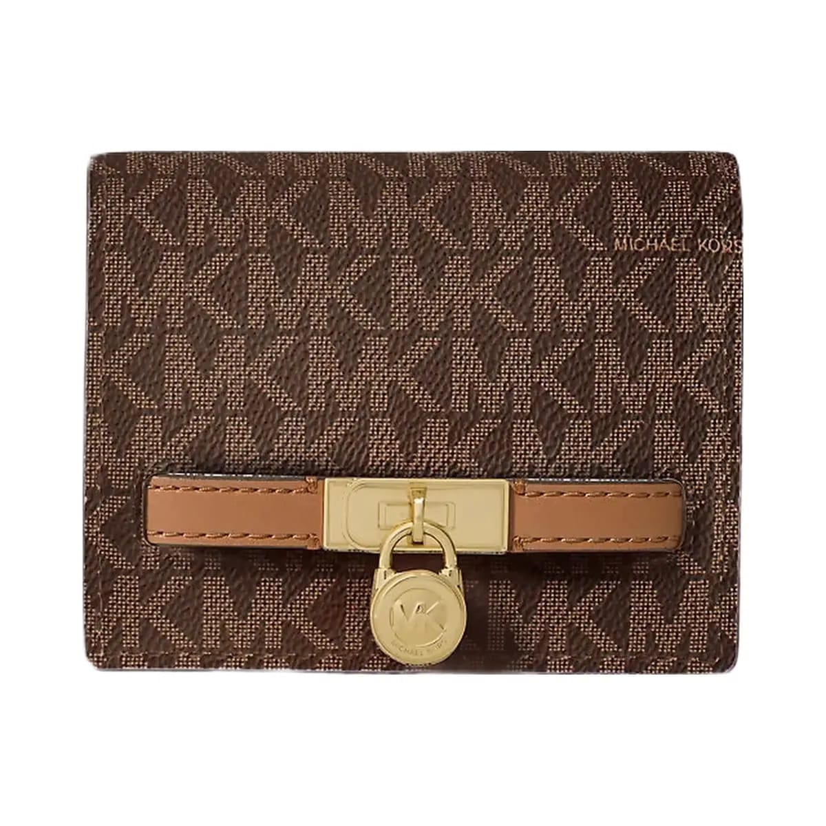 Michael Kors Hamilton Moderne Small Signature Logo Wallet Brn-Acorn