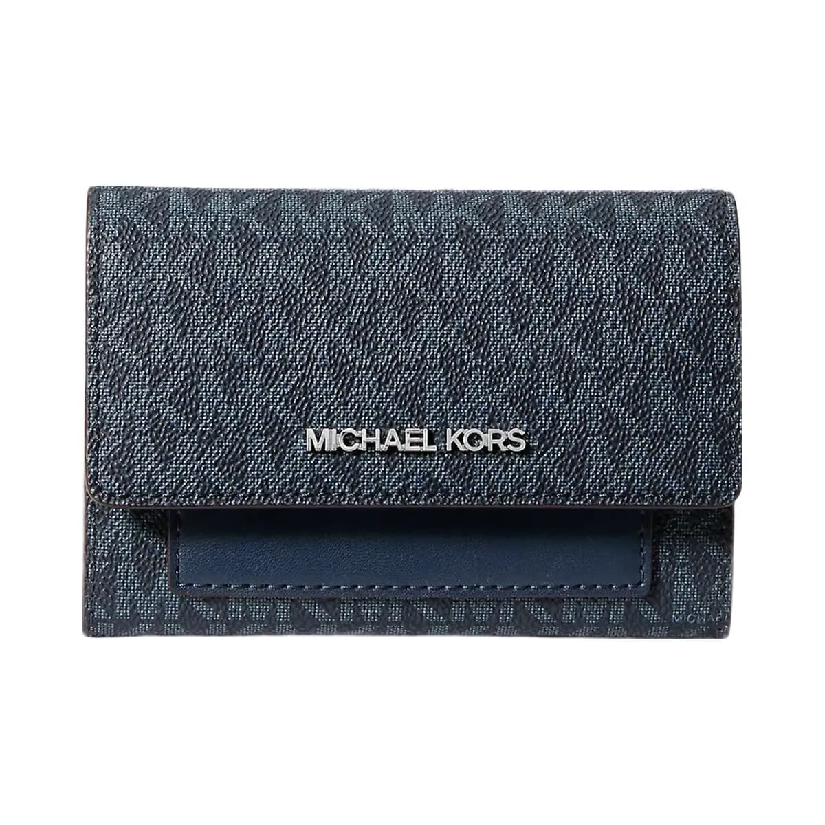 Michael Kors Jet Set Medium Signature Logo 2-in-1 Wallet Admiral