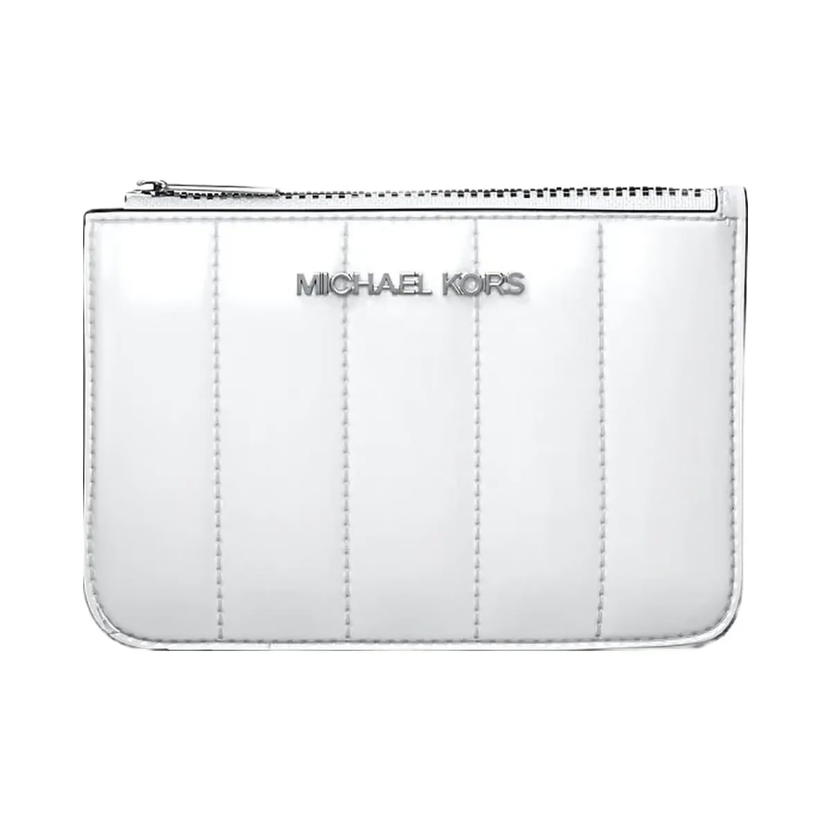 Michael Kors Jet Set Small Patent Coin Purse Optic White