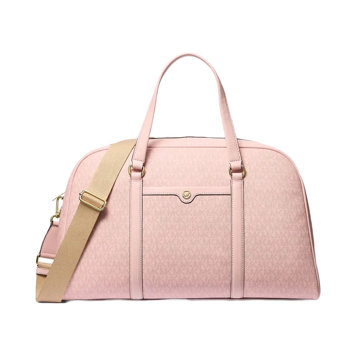Michael Kors Jet Set Travel Extra-Large Signature Logo Weekender Bag Powder Blush