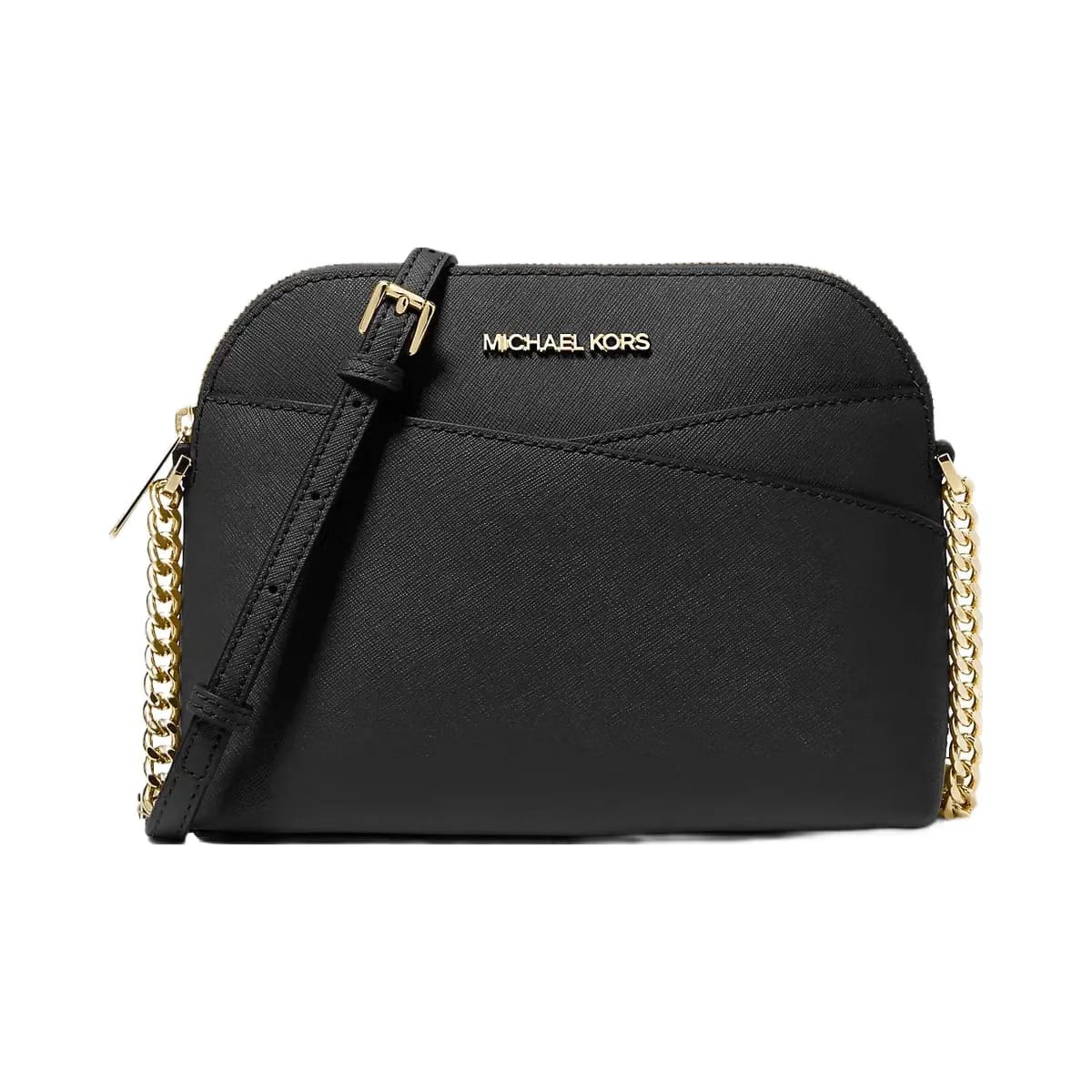 Michael Kors Jet Set Travel Medium Dome Crossbody Bag Black