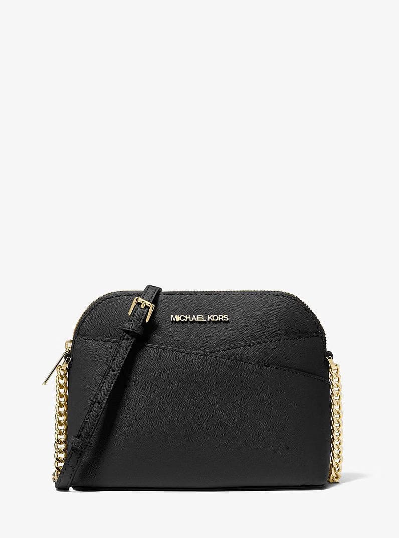 Michael Kors Jet Set Travel Medium Dome Crossbody Bag Black