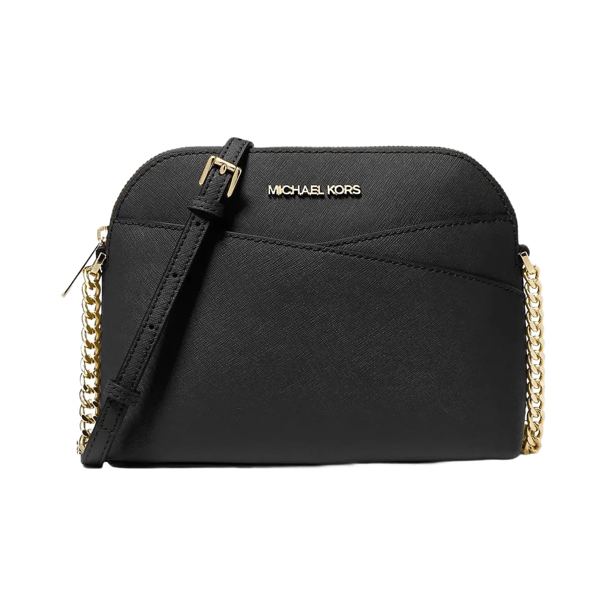 Michael Kors Jet Set Travel Medium Dome Crossbody Bag Black