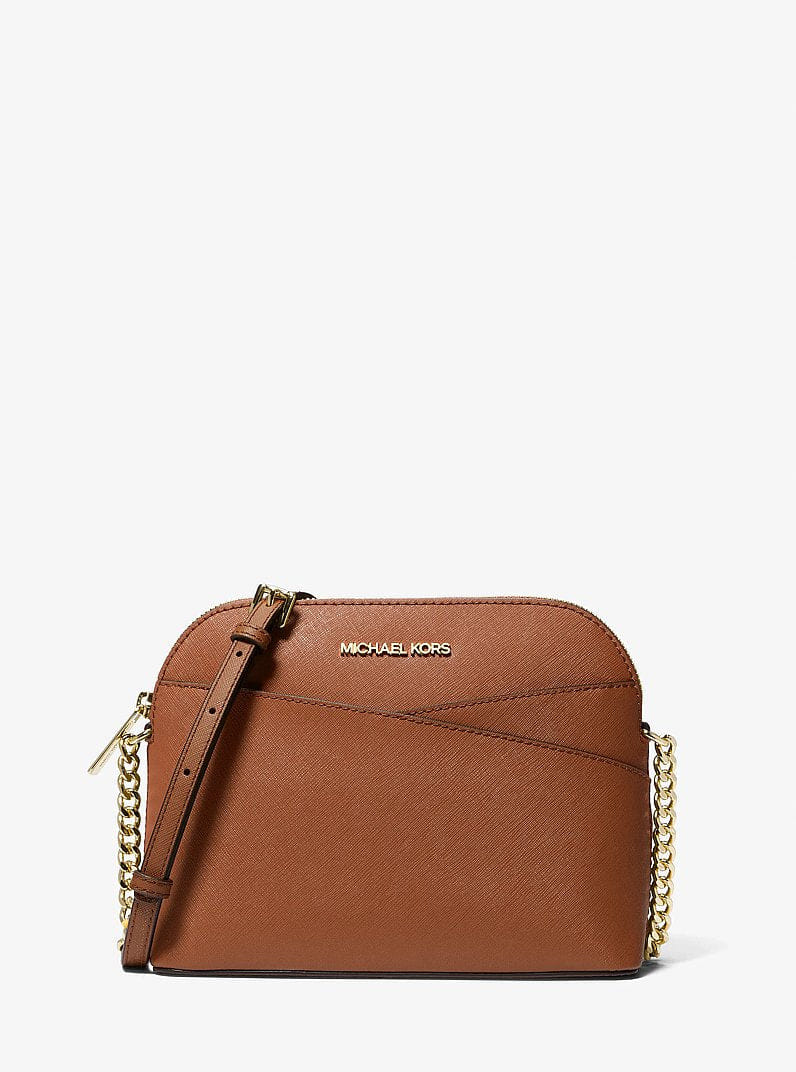 Michael Kors Jet Set Travel Medium Dome Crossbody Bag Luggage